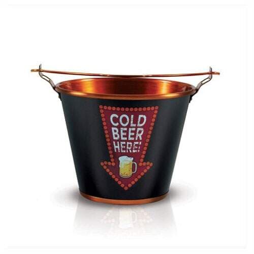 Balde para Cerveja em Alumínio 5L Cold Beer Here - Alumiart Falcão