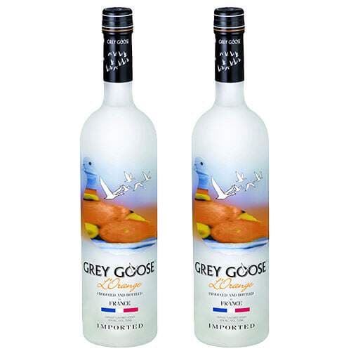 2 Vodkas Grey Goose L Orange 750ml